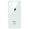 Capac Spate Compatibil cu Apple iPhone X - Alb, Gaura Mare