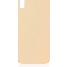 Capac Spate Compatibil cu Apple iPhone XS - Gold, Gaura Mare