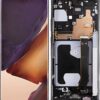 Ecran Display Compatibil cu Samsung Note 20 Ultra Argintiu OLED cu Ramă