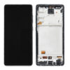 Display Compatibil Samsung Galaxy A72 – Cu Ramă, LCD, Negru