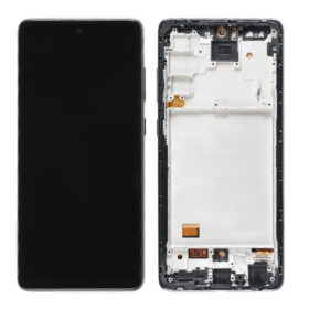Display Compatibil Samsung Galaxy A72 – Cu Ramă, LCD, Negru