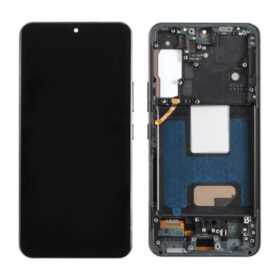 Display Compatibil Samsung Galaxy S22 5G (S901), Negru, InCell – Cu Ramă