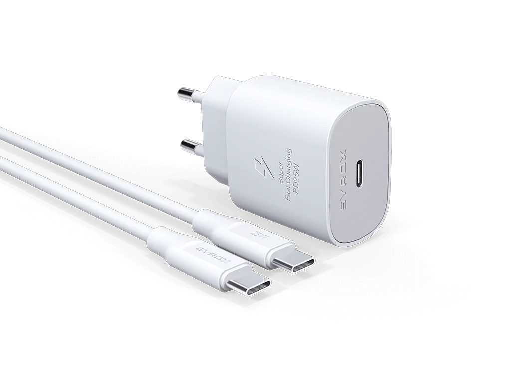 Adaptor de Încărcare Syrox PD25T 25W PD, Type-C – Rapid