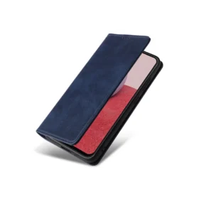 Husă Flip Leather » Samsung A17 (A176), Deluxe, Magnetic Wallet, Navy Blue
