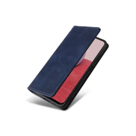 Husă Flip Leather » Samsung A56, Deluxe, Magnetic Wallet, Blue