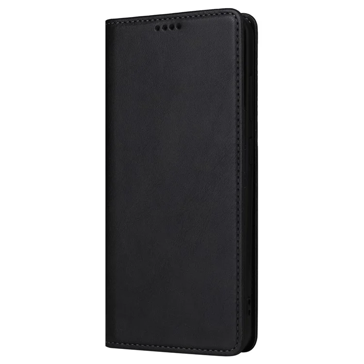 Husă Flip Leather Deluxe pentru Xiaomi Redmi Note 14 5G, Magnetic Wallet, Slot Carduri, Stand, Black - imagine 4