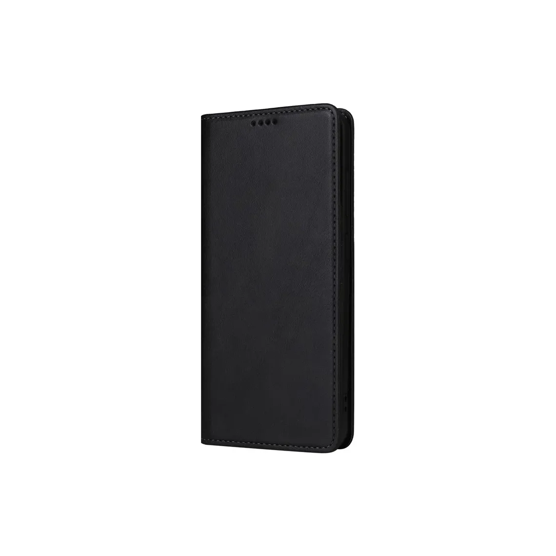 Husă Flip Leather pentru Samsung Galaxy A06 (A065) – Deluxe, Magnetic Wallet, Black - imagine 4