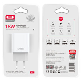 XO (L103) – Încărcător Rețea, 18W, 1×USB-A, QC 3.0, White