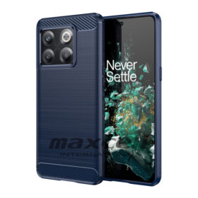 Husă Brush pentru Xiaomi Redmi A3 – TPU, Metal Look, Blue