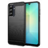 Husă Brush pentru Samsung Galaxy A26 – TPU, Metal Look, Black