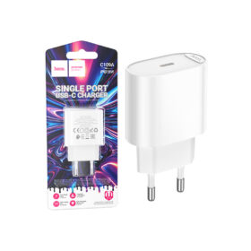 Încărcător Rețea Hoco C109A – PD20W, 1x USB-C, Fast Charge, White