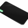 Capac Sticlă Spate Carcasă Compatibilă cu Apple iPhone X,NEGRU, Gaura Mare
