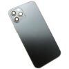 Capac Sticlă Spate Carcasă Compatibilă cu Apple iPhone 12 Pro, Black, Gaura Mare