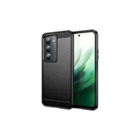 Husa Carbon Xiaomi Redmi 15  Silicone, Metall Look | BLACK