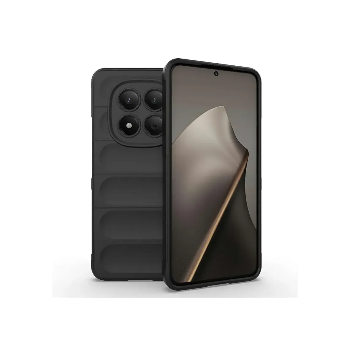 Xiaomi Redmi Note 15 Pro 4G, Husa, Grip, Microfiber, ShockProof | Night BLACK