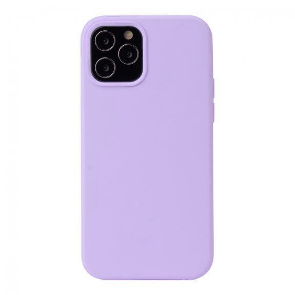 Husa Smooth Silicone, Interior din Microfibra, Apple iPhone 13, mov