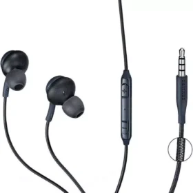 Căști In-Ear AKG Jack 3.5mm cu Microfon și Control Volum, Negre