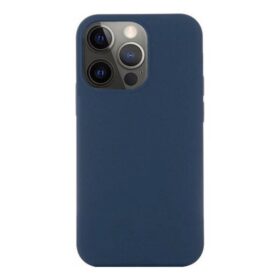 Husa Smooth Silicone, Interior din Microfibra, Apple iPhone 15 pro max, dark blue