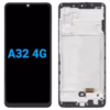 Display compatibil Samsung Galaxy A32 4G (A325), Incell, cu ramă, Negru