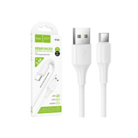 Hoco (X120) » Cablu Date si Incarcare, USB la USB-C, 3A, 1m, alb