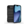 HUSA iPhone 17 Air, Husa, Grip, Microfiber, ShockProof | Night BLACK