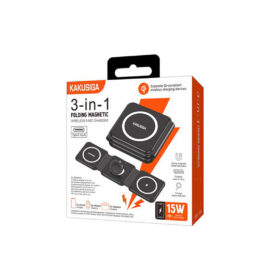 Kaku (KSC-1359) - Incarcator Wireless, 15W, Qi Charging, Fast Charging, Foldable, Black