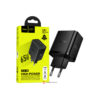 Hoco (N75) Incarcator Retea, GaN, PD65W, 2xUSB-C, 1xUSB, QC3.0, High Power, FastCharger, BLACK