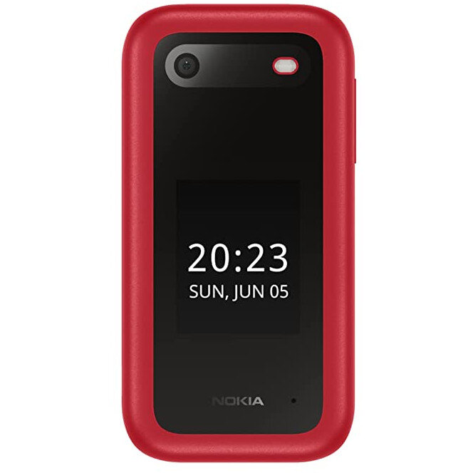 Telefon mobil Nokia 2660 Flip, Dual SIM, 4G, Roșu