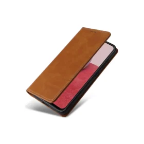 Leather Skin » Samsung A05s (A057) - Husa Flip, Wallet Magnet, DeLuxe | BROWN