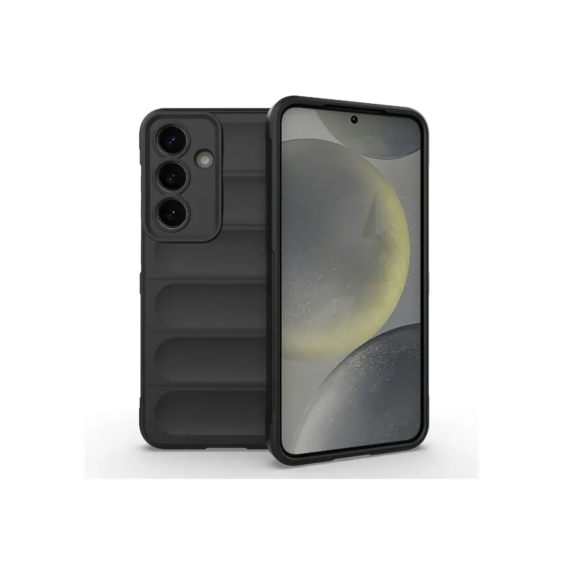 Samsung S25 (S931), Husa, Grip, Microfiba | Negru