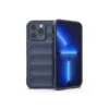 iPhone 14 Pro, Husa, Grip, Microfiber, ShockProof | Navy BLUE