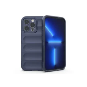 iPhone 14 Pro, Husa, Grip, Microfiber, ShockProof | Navy BLUE