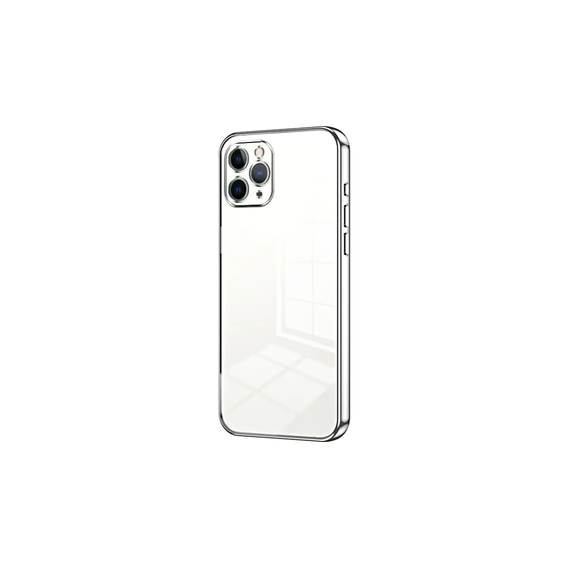 iPhone 11 Pro - Husa Slim, Clear, SILVER frame