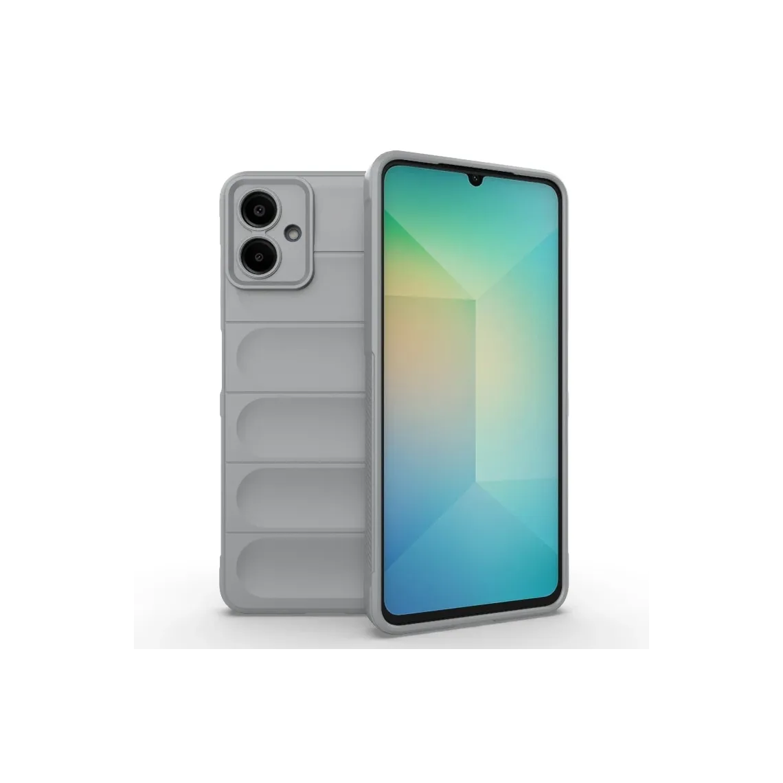Samsung A06 (A065), Husa, Grip, Microfiber, ShockProof | Gri Deschis