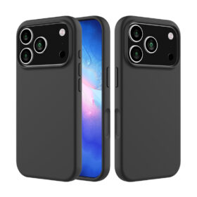iPhone 18 Pro / 17 Pro, Husa Microfiber | Negru