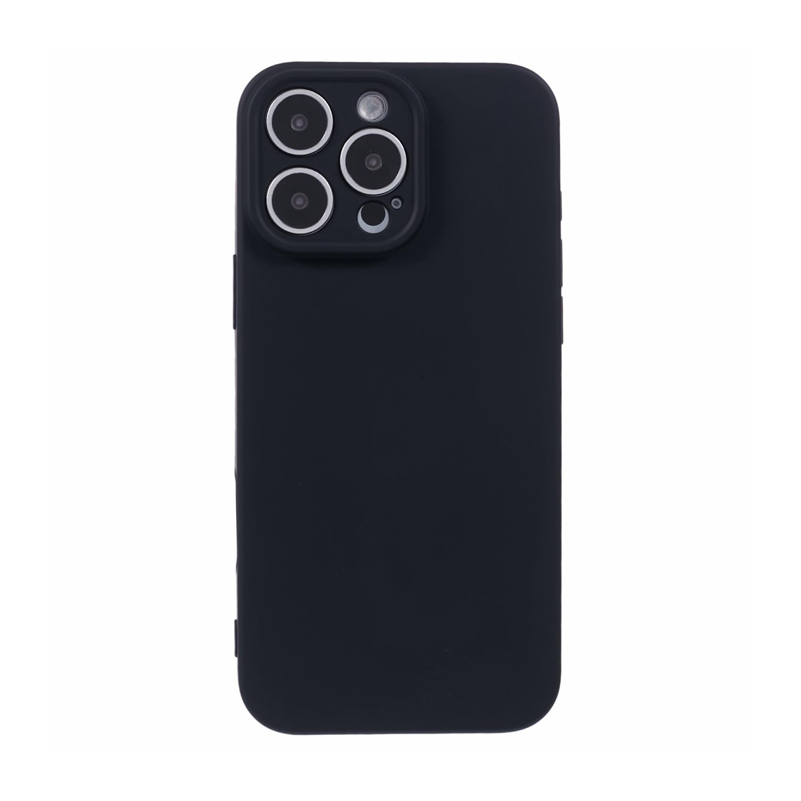iPhone 16 Pro - Husa Microfiber, TPU Soft | BLACK