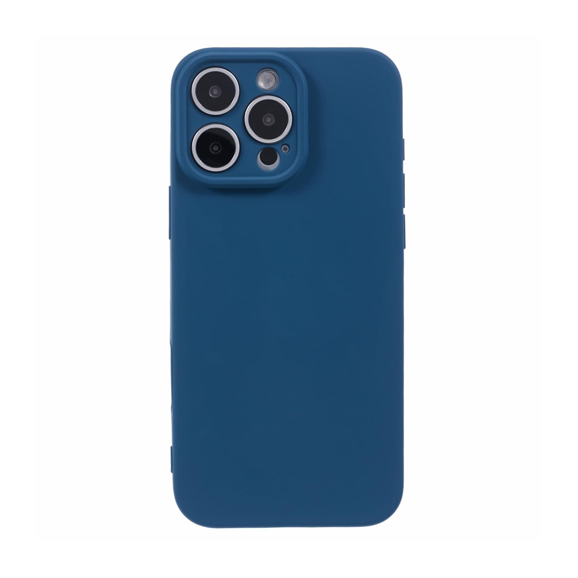 iPhone 16 Pro - Husa Microfiber, TPU Soft | Navy BLUE